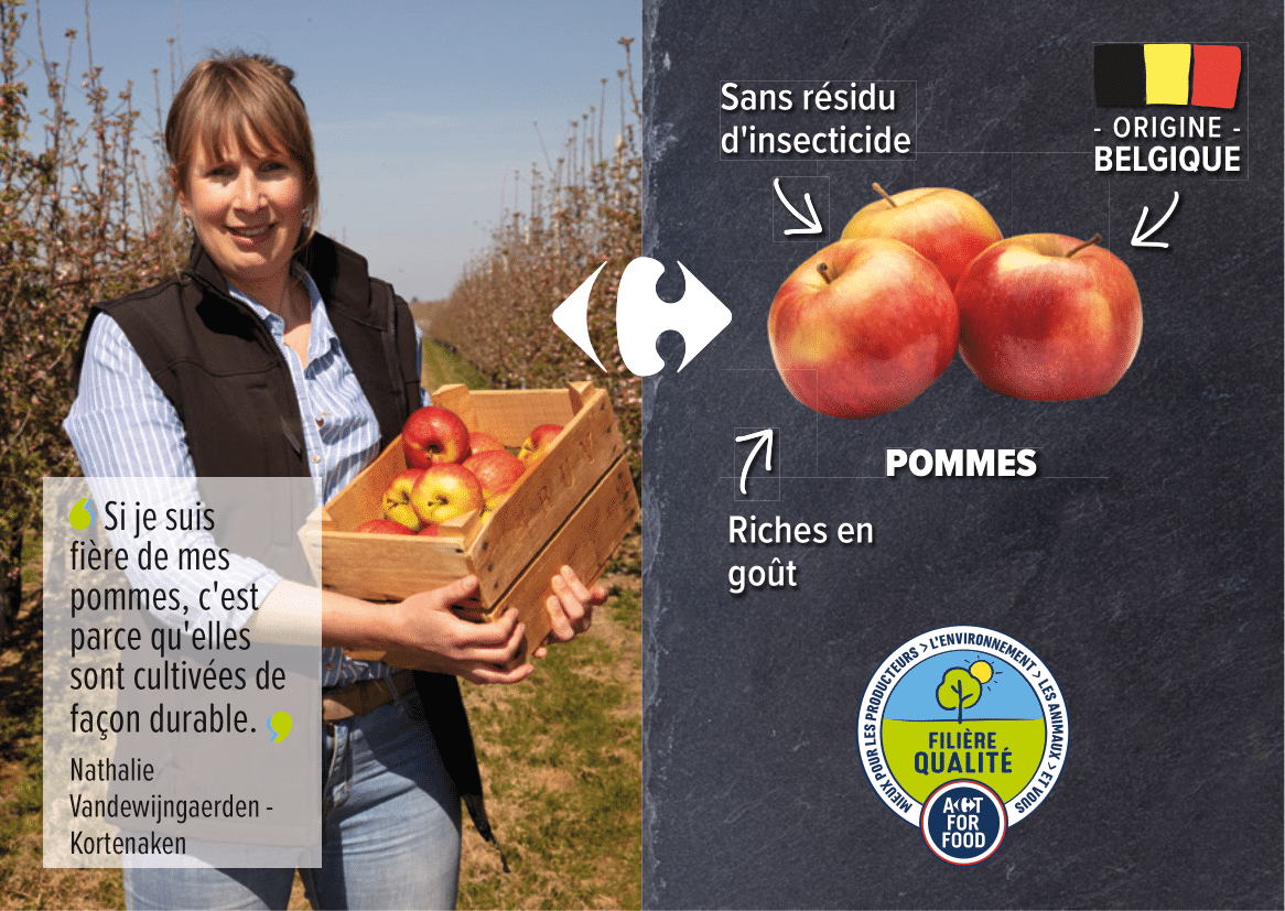 Les pommes Filière Qualité Carrefour