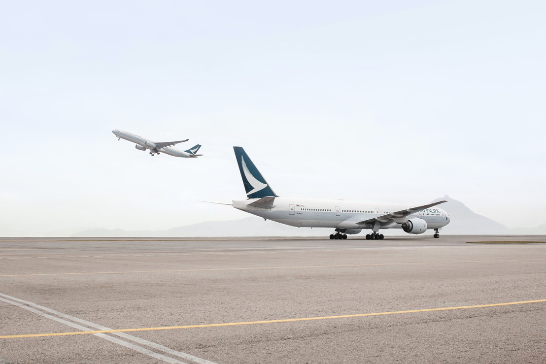 Cathay Pacific Gets Ready to take off from Dubai