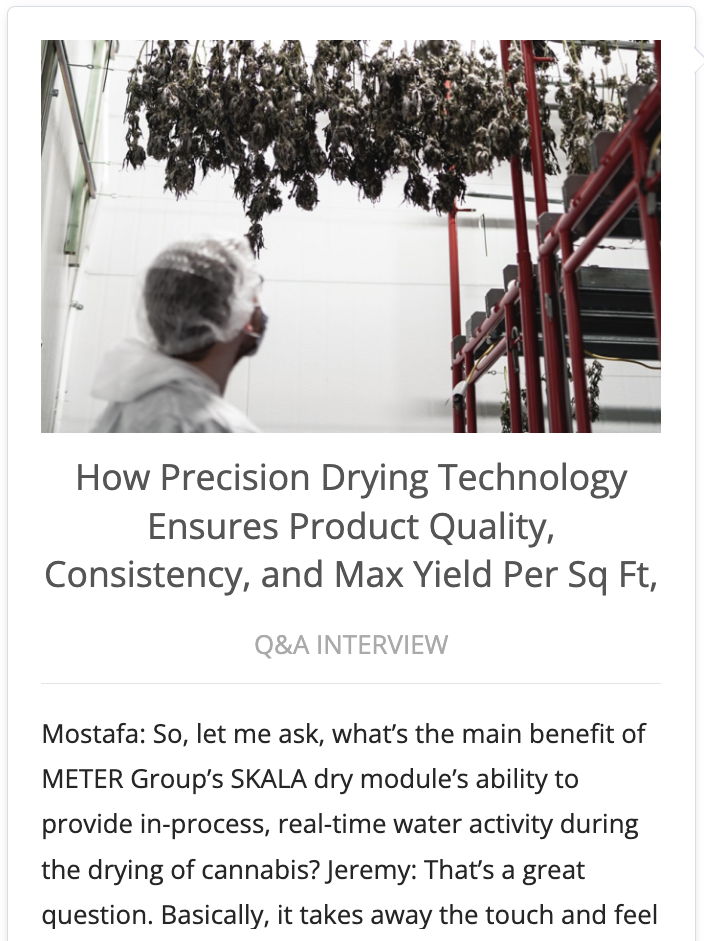 How Precision Drying Technology Ensures Product Quality, Consistency, and Max Yield Per Sq Ft, While Preventing Microbial Growth