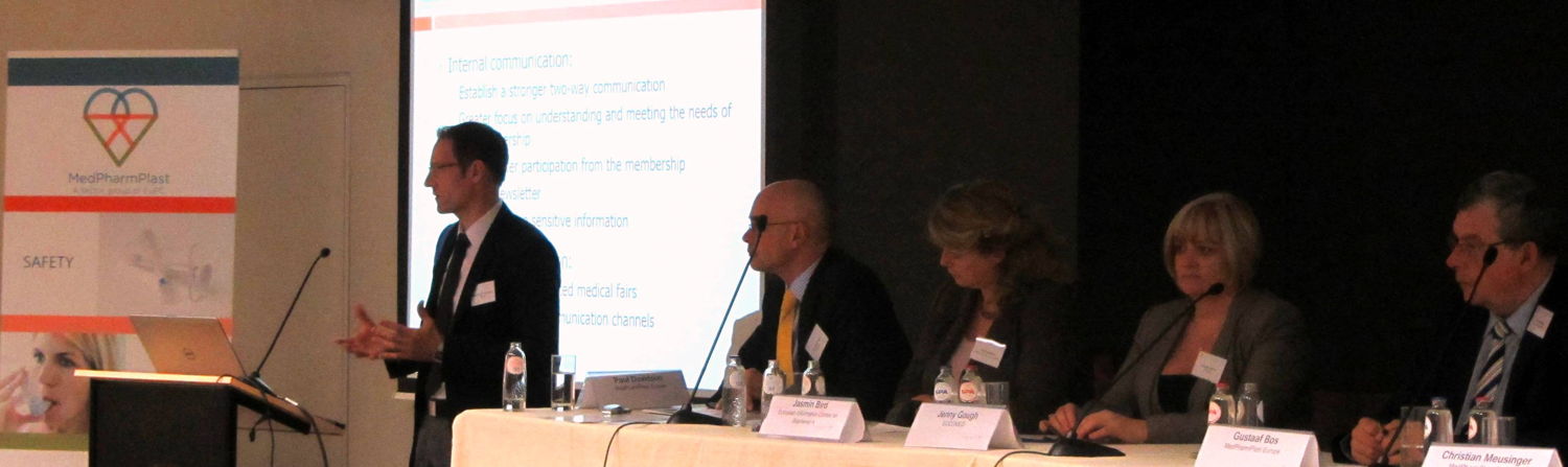 Christian Meusinger, new President of MedPharmPlast, during his presentation