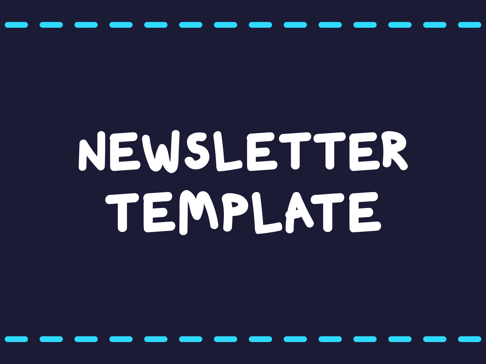 Want to send a newsletter? Use this as your starting point 🏁