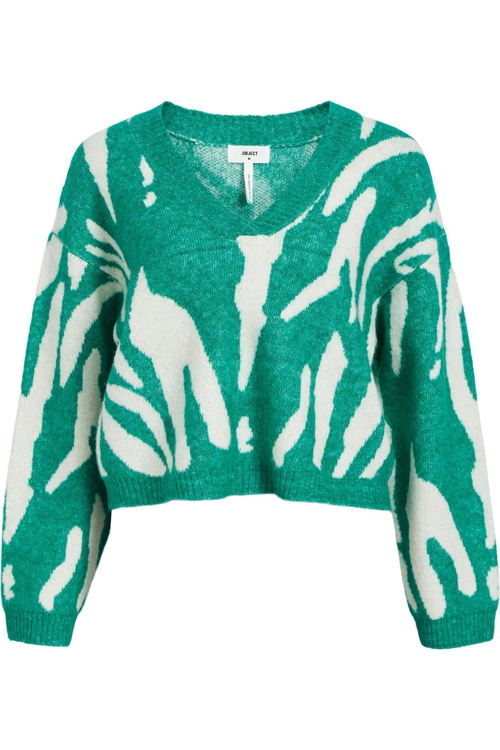 Juttu_FW23_Object_Sweat OBJ Objleslie LS Knit Pullover Pb14 green_JUTTU_€69,99 Juttu_FW23_Object_Sweat OBJ Objleslie LS Knit Pullover Pb14 green_JUTTU_€69,99
