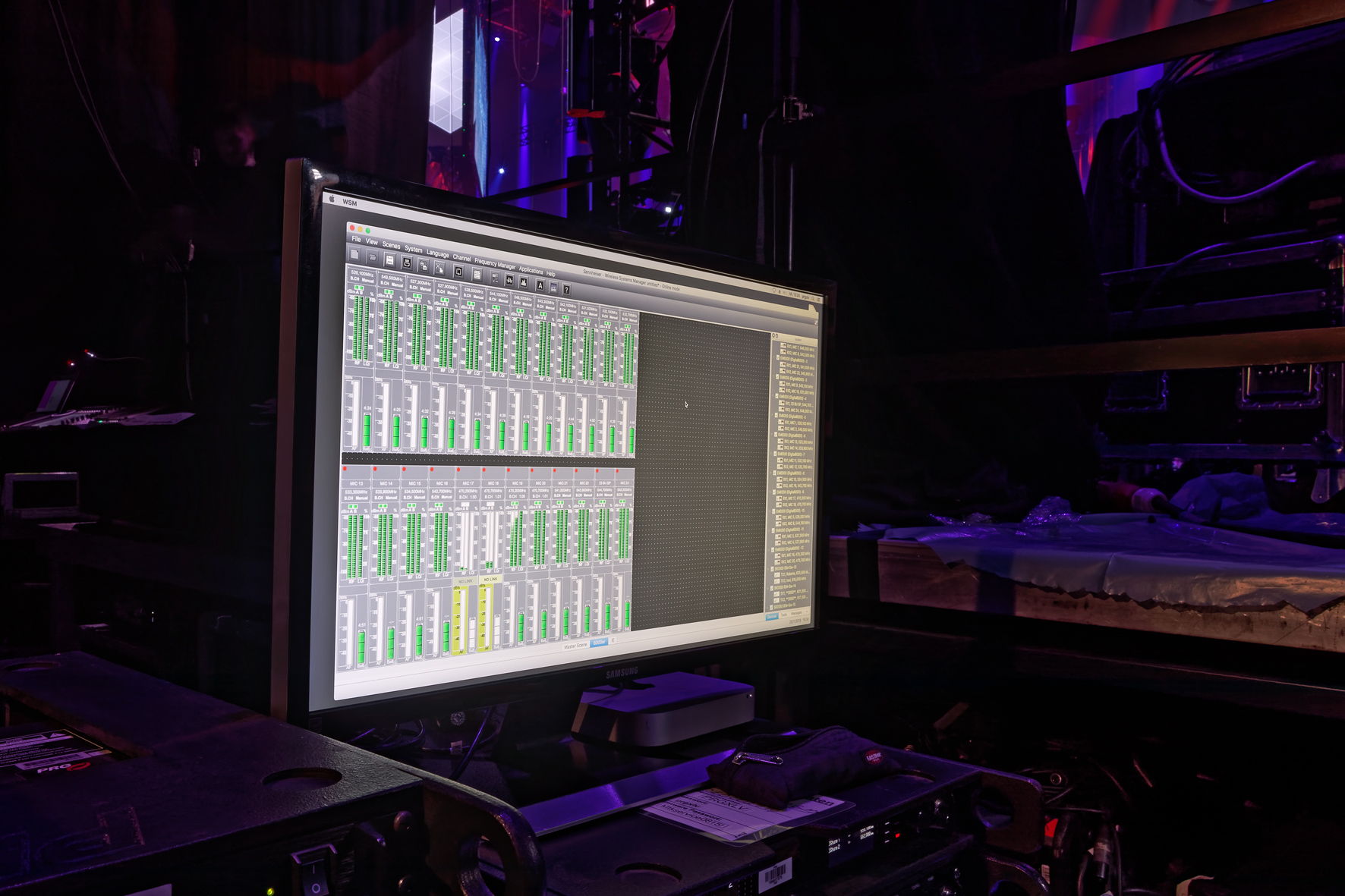 Der Wireless System Manager von Sennheiser bietet bei der Überwachung der Funkstrecken den perfekten Überblick