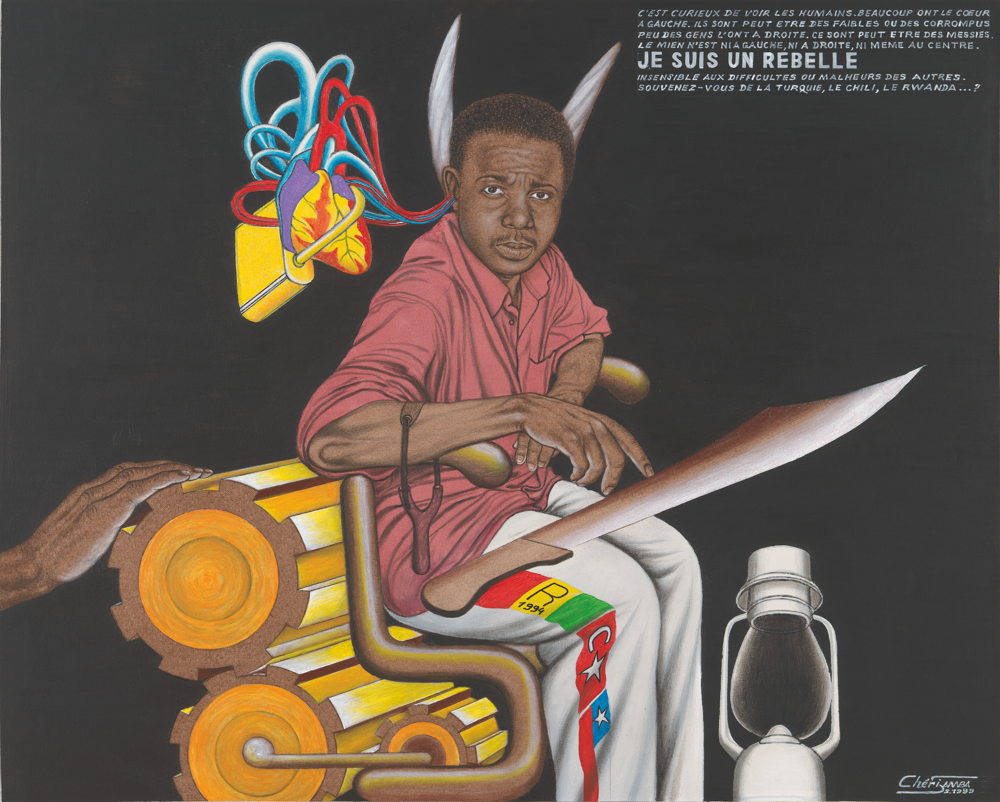 Chéri Samba, Je Suis Un Rebelle, 1999, RMFAB, Brussels Photo J Geleyns   Art Photography