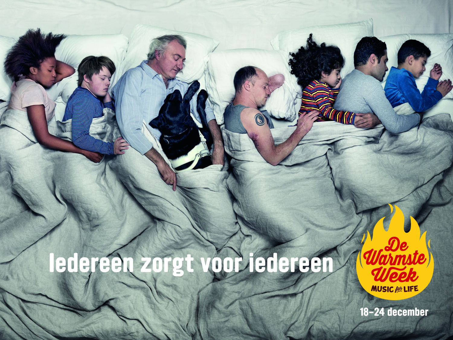 "Iedereen zorgt voor iedereen" (Music for Life 2016)