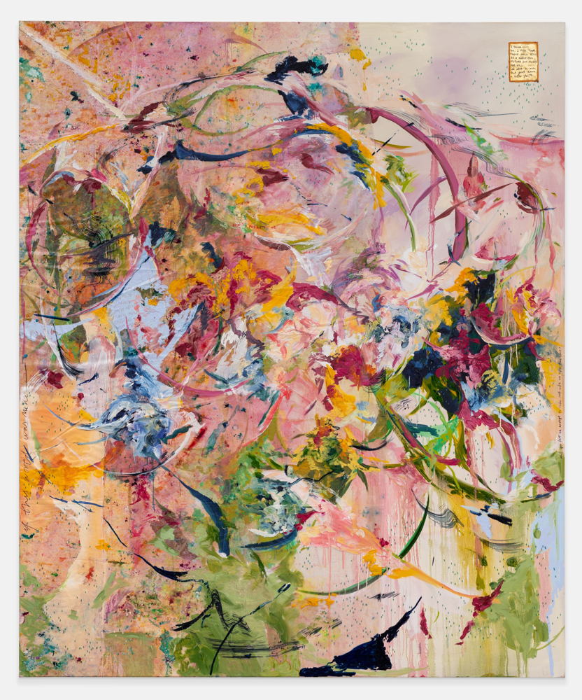 Michaela Yearwood-Dan, We’ll be free (someday), 2025, Oil, acrylic, paper and glass beads on plastic and canvas, 240 x 200 cm / 94 1/2 x 78 3/4 in © Michaela Yearwood-Dan. Courtesy the artist, Hauser & Wirth and Marianne Boesky Gallery. Photo: Deniz Guzel Michaela Yearwood-Dan, We’ll be free (someday), 2025, Oil, acrylic, paper and glass beads on plastic and canvas, 240 x 200 cm / 94 1/2 x 78 3/4 in © Michaela Yearwood-Dan. Courtesy the artist, Hauser & Wirth and Marianne Boesky Gallery. Photo: Deniz Guzel
