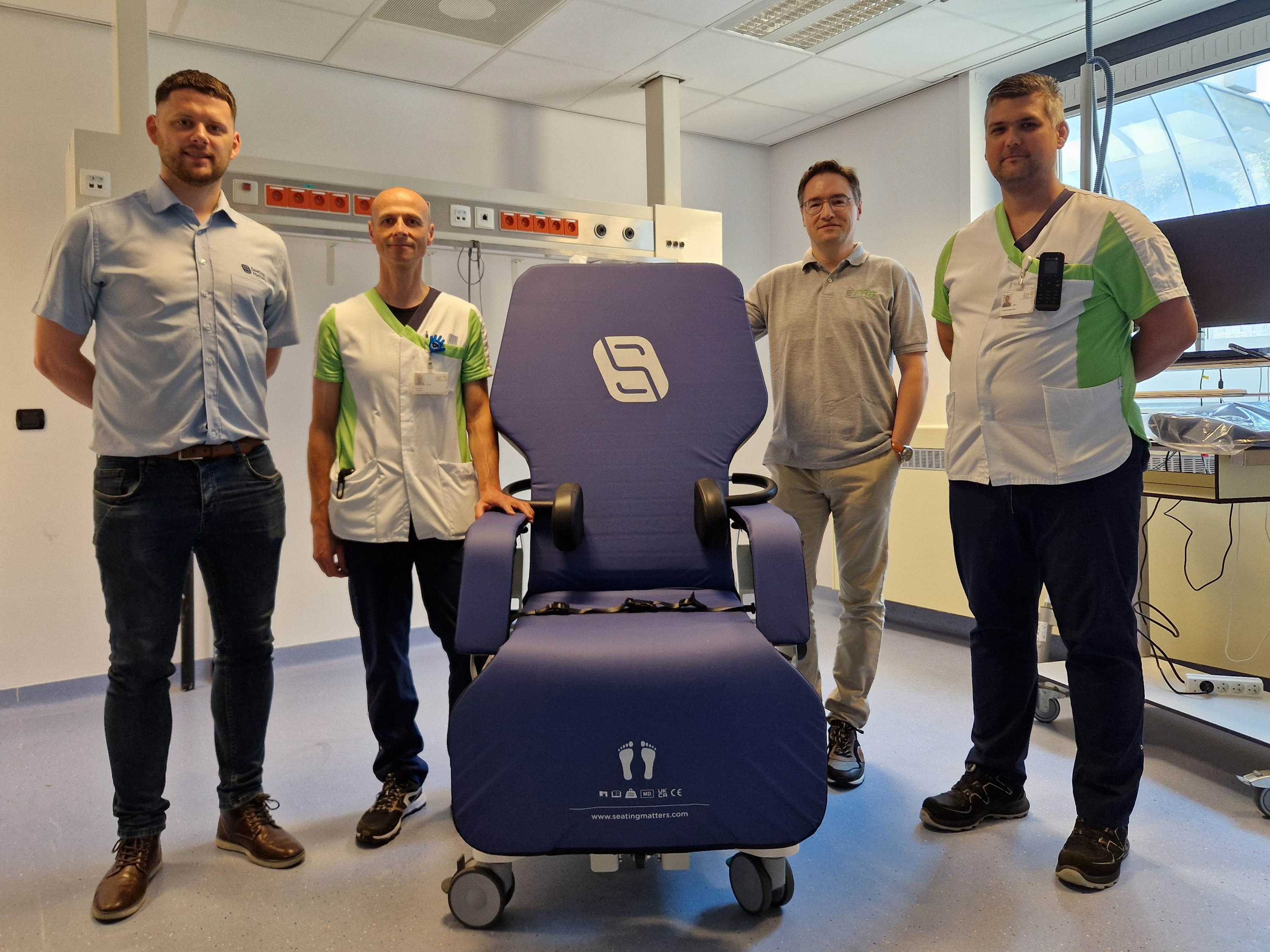 GZA Ziekenhuizen neemt innovatieve zetel en kussen op perslucht in gebruik voor betere positionering van patiënten op intensieve zorg