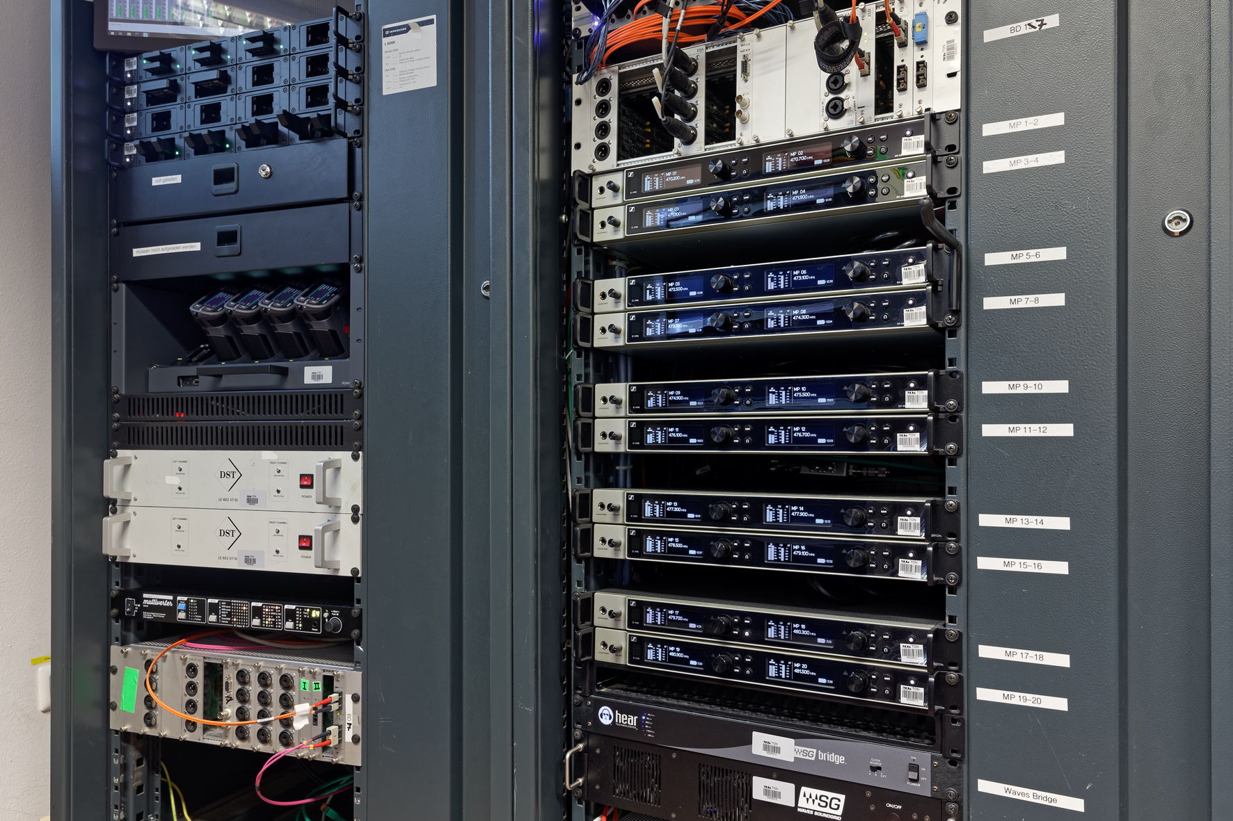 At the Schauspielhaus of the Munich Kammerspiele, ten EM 6000 two-channel receivers provide 20 digital wireless channels for performances ​