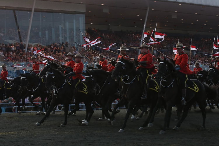 The RCMP Musical Ride performing at Woodbine Mohawk Park in 2017 (New Image Media)