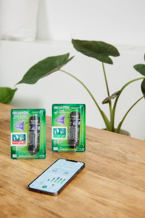nicorette® Spray & Tracking-App "nicorette® Nichtraucher"