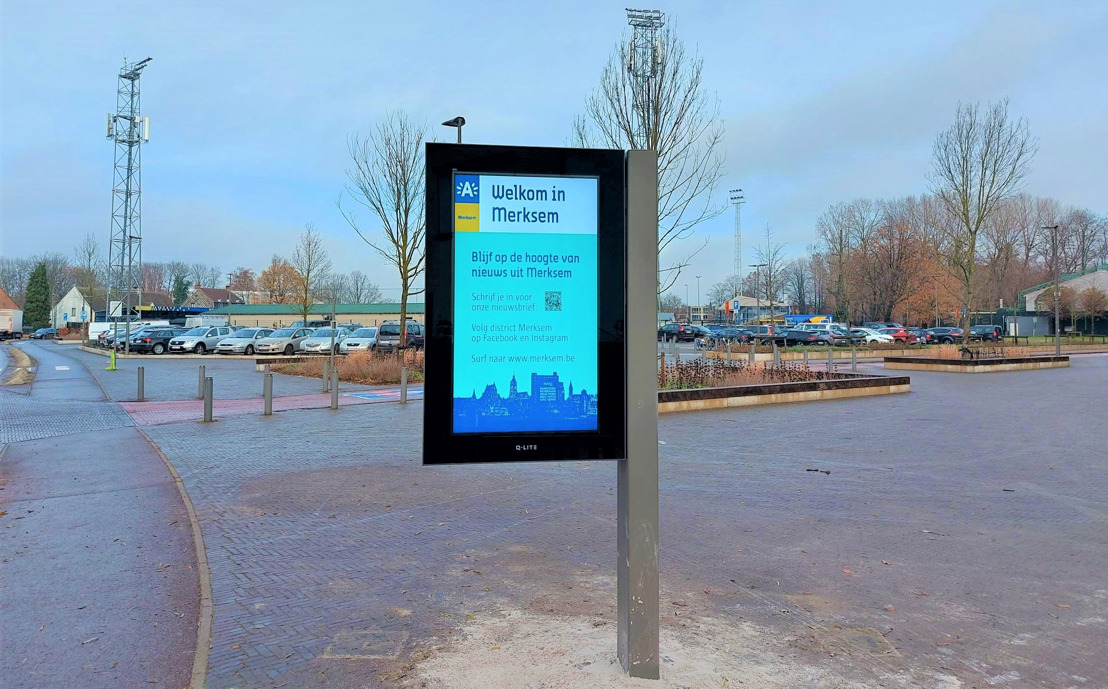 District Merksem investeert in 3 LCD-schermen voor brede communicatie naar inwoners