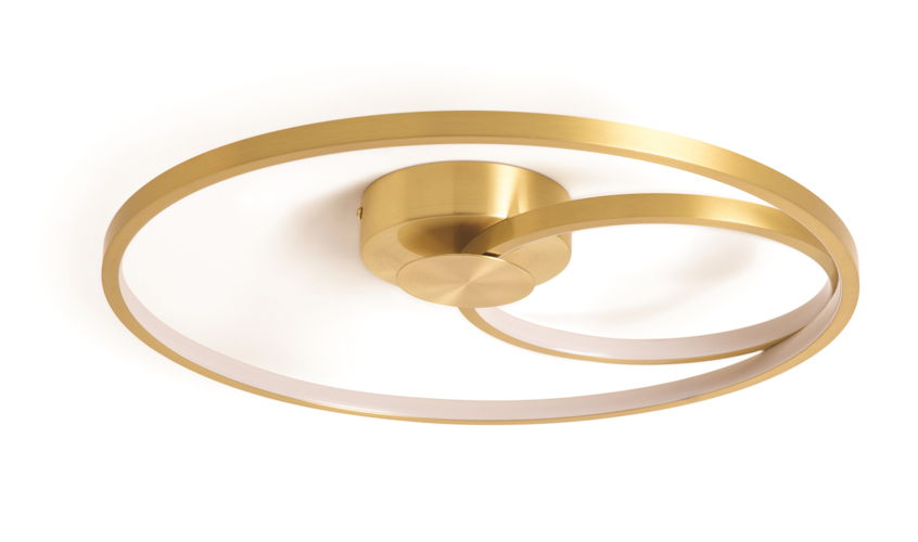 Habitat Brushed Brass Pill LED Flush