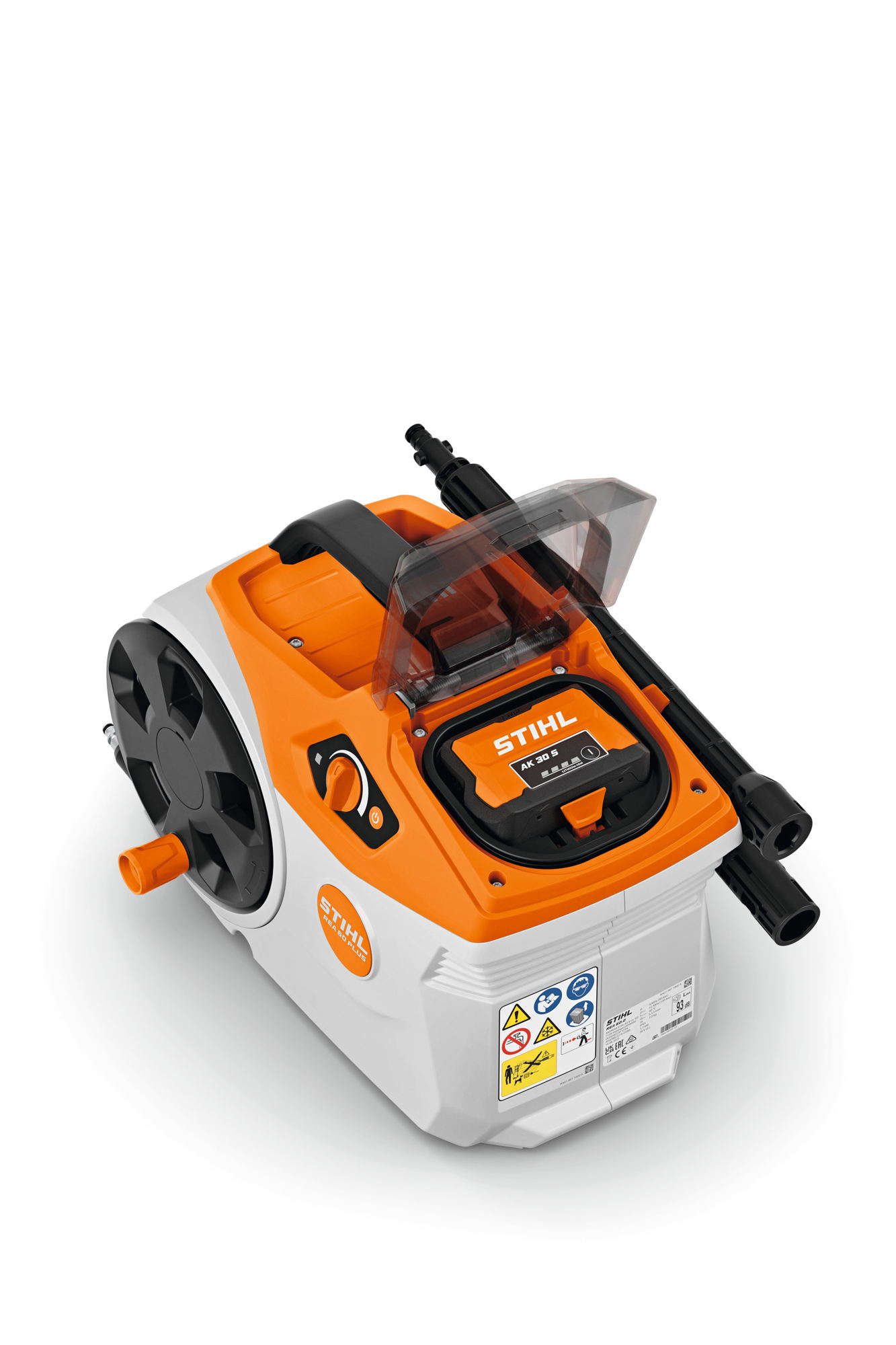 De compacte en lichte REA 60 PLUS van STIHL overtuigt met tal van praktische details. De standaardaccessoires kunnen rechtstreeks op het toestel worden opgeborgen, zodat je alles binnen handbereik hebt.