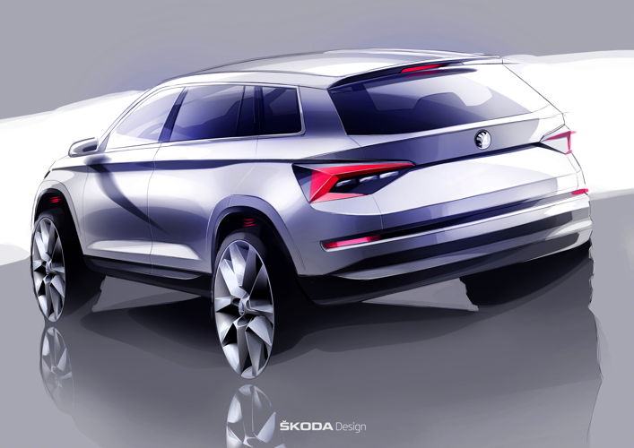 The ŠKODA KODIAQ exterior is clear-cut, the lines are distinctly three-dimensional – giving the new ŠKODA SUV an unmistakeable presence on the road.