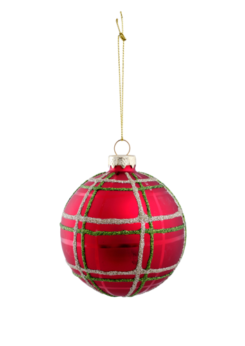 SCOTTY CHRISTMAS BALL 8CM diameter RED 3,5 euro