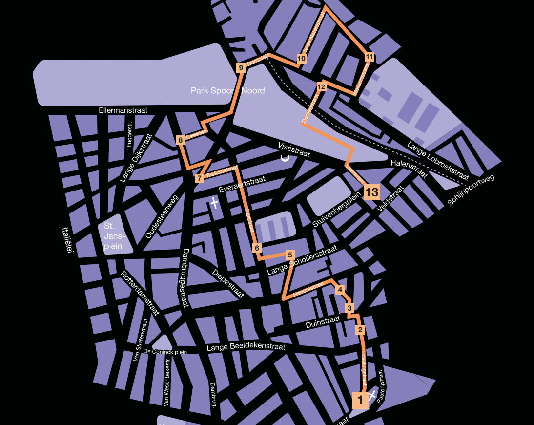 Route en locaties Noorderlicht 2023