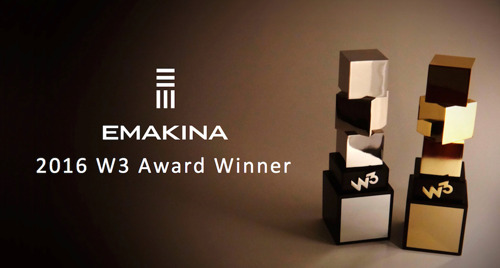 Emakina wint vier W3 Awards
