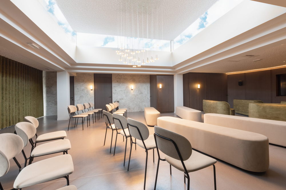 Het recent geopende uitvaartcentrum in Tielt-Winge © Uitvaarten Reweghs-Pipeleers