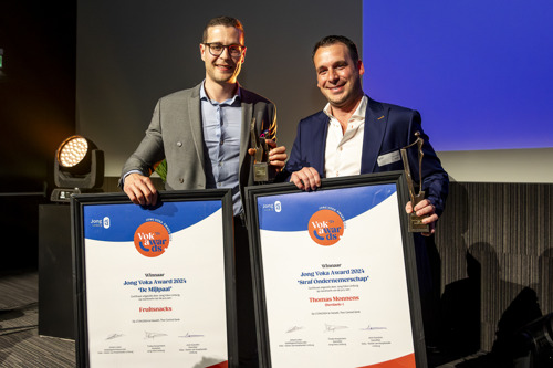 Jong Voka Awards gaan naar Roel Paesmans (Fruitsnacks) & Thomas Monnens (Derdaele+)