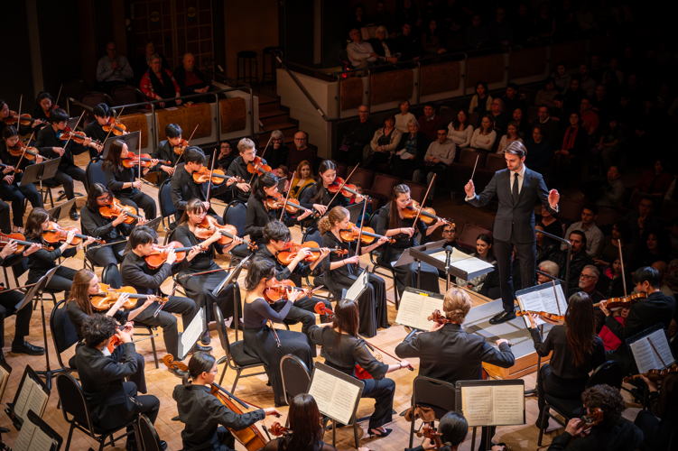 Trevor Wilson and the Toronto Symphony Youth Orchestra (Photo by Allan Cabral/Courtesy of the Toronto Symphony Orchestra)