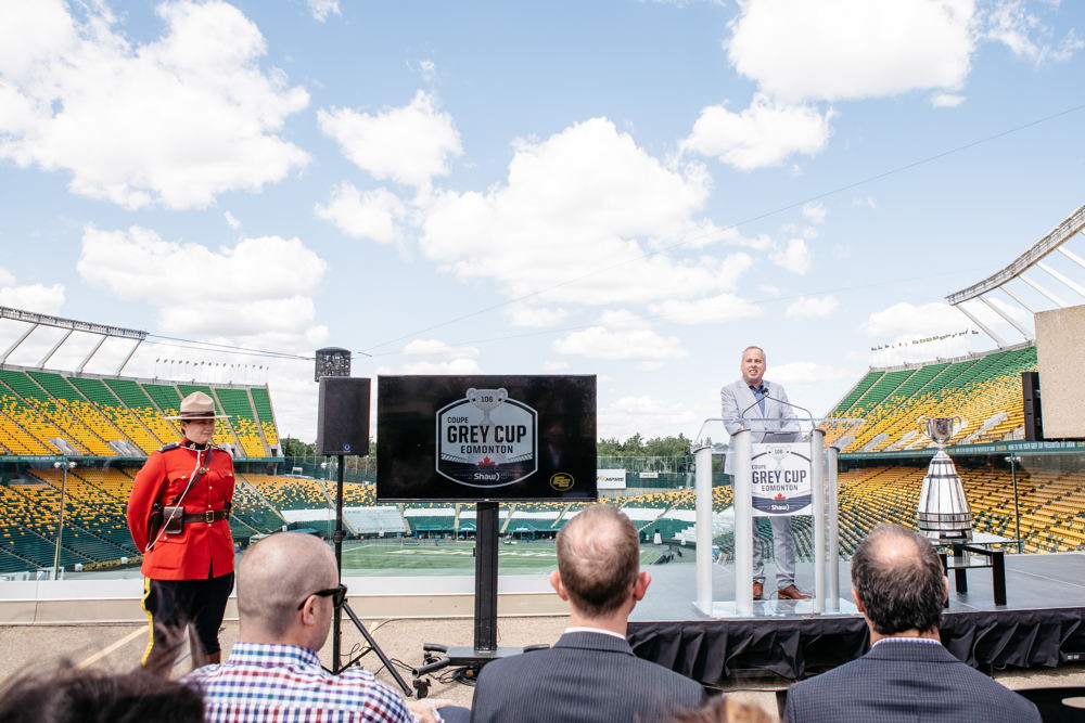 106th Grey Cup presented by Shaw is coming to Edmonton. Photo Credit: Cooper & O’Hara Photography/CFL