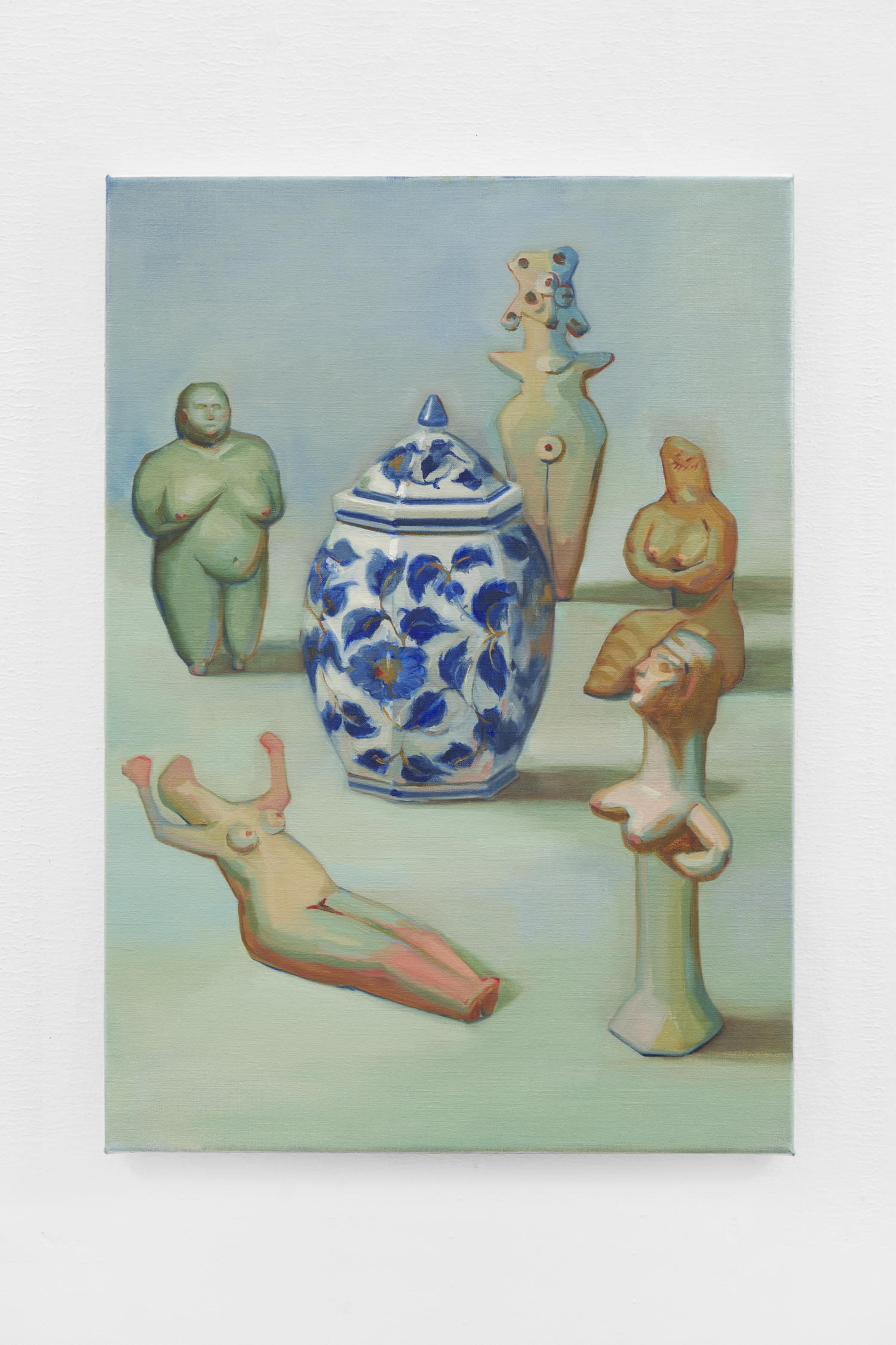 Shoshana Walfish, Elder's Circle, 2021. Oil on Linen, 85 x 60 cm
