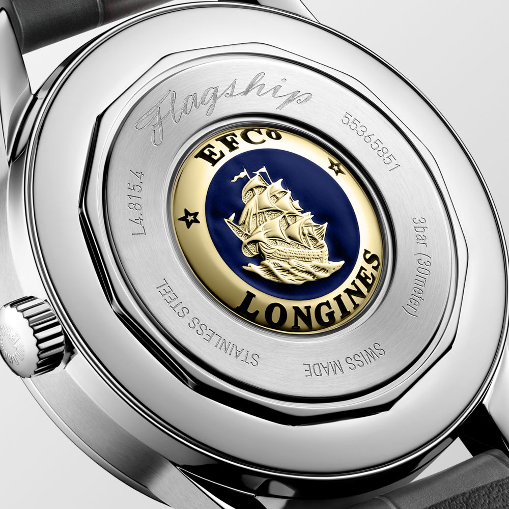 LONGINES_FLAGSHIP HERITAGE_2024_L4.815.4.52.2_DRback_EUR3450 LONGINES_FLAGSHIP HERITAGE_2024_L4.815.4.52.2_DRback_EUR3450