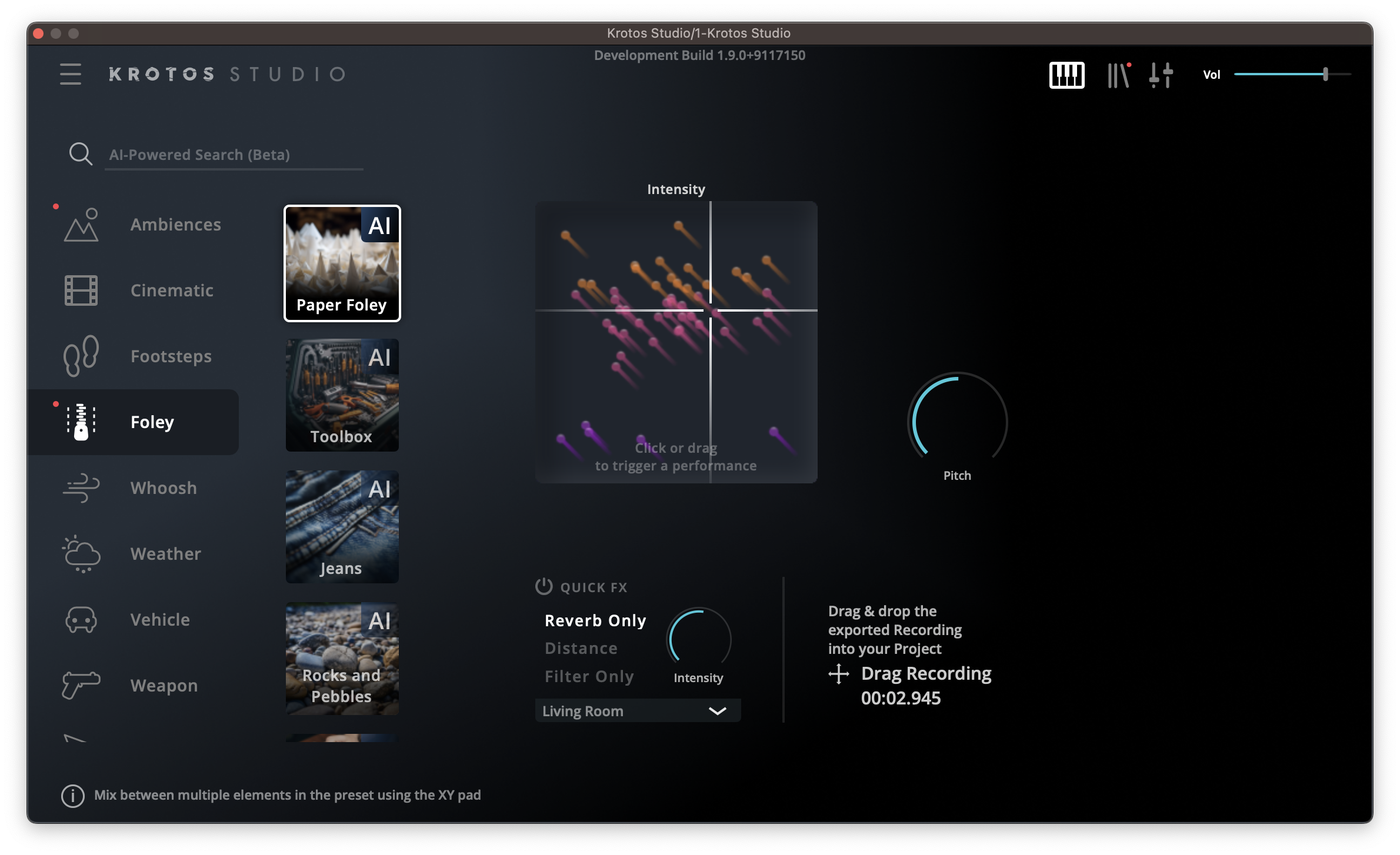 Krotos Studio's UI simplifies sound design