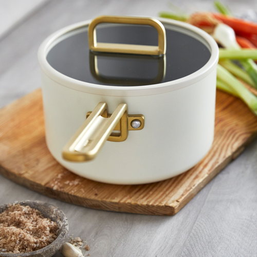 GreenPan™ Stanley Tucci™ Ceramic Nonstick 20cm/3.78L Saucepan with Lid, Carrara White - €189 GreenPan™ Stanley Tucci™ Ceramic Nonstick 20cm/3.78L Saucepan with Lid, Carrara White - €189