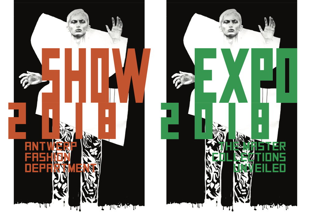Illustration: Jaylin Kim (3BA), Graphic design: Paul Boudens, (c) Antwerp Fashion Department