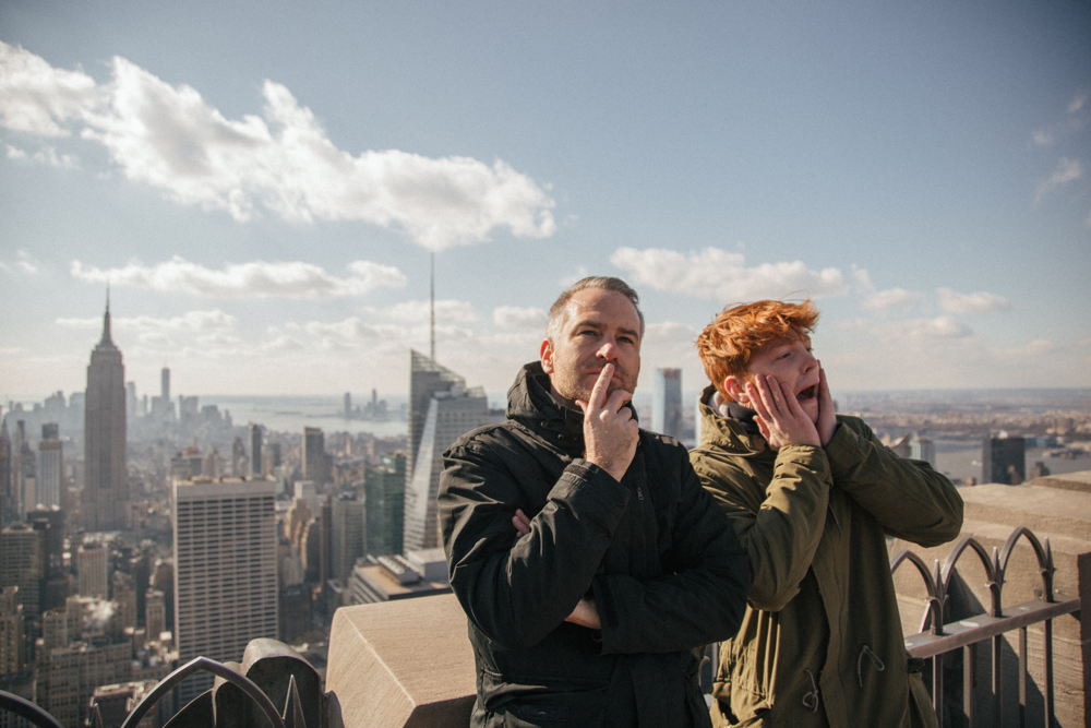 Stijn Van de Voorde en Thibault Christiaensen in New York © Studio Brussel