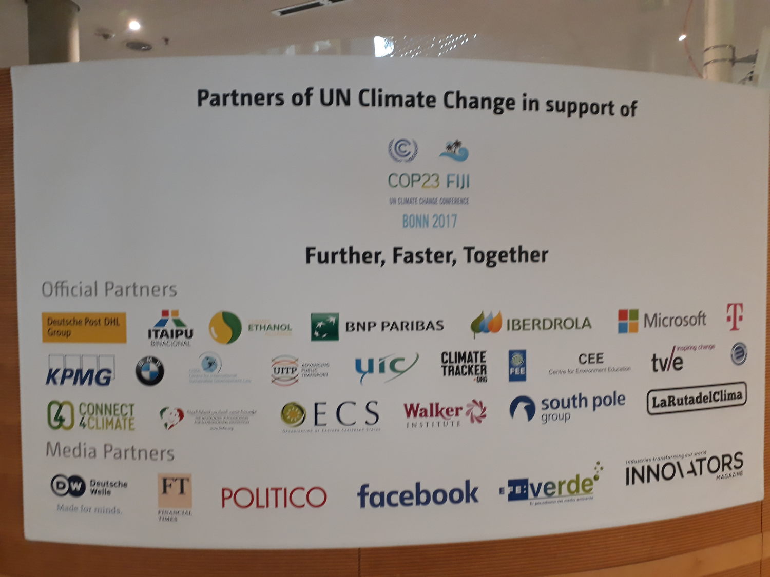 The OECS an official partner of COP 23.