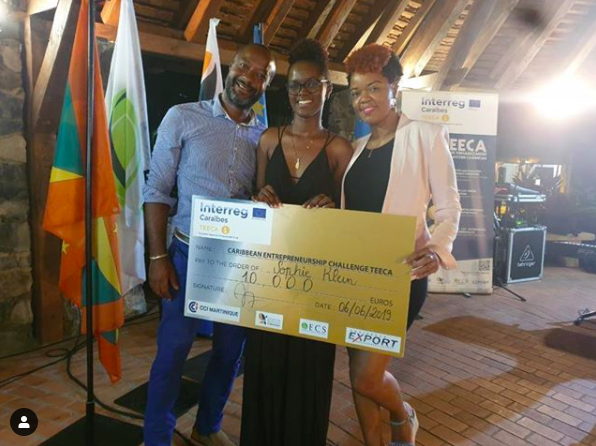 First place winners, TEECA/OECS Regional Entrepreneurship Competition.
