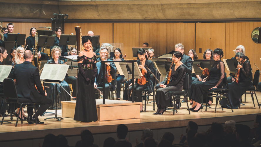 Mary Ito on stage (Photos by Allan Cabral/Courtesy of the Toronto Symphony Orchestra)