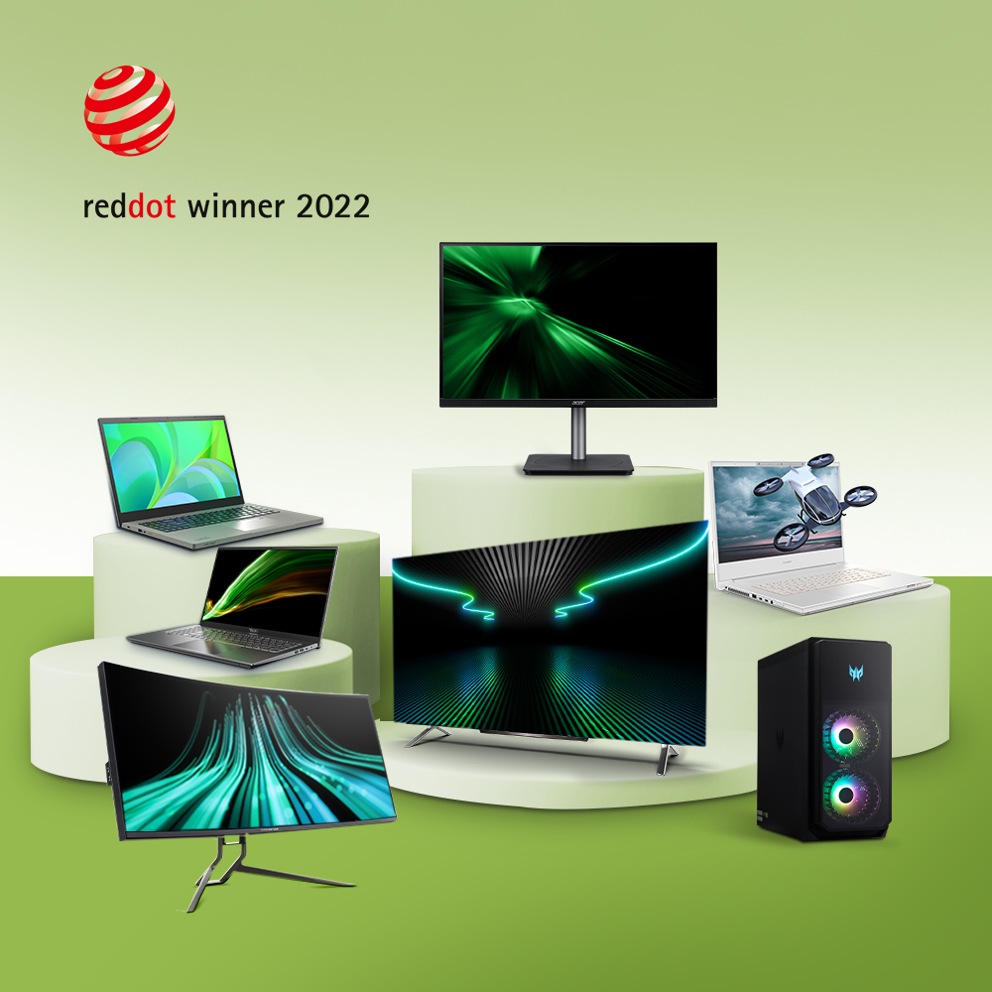 宏碁Acer Aspire Vero環保筆電等多項創新產品榮獲紅點設計大獎