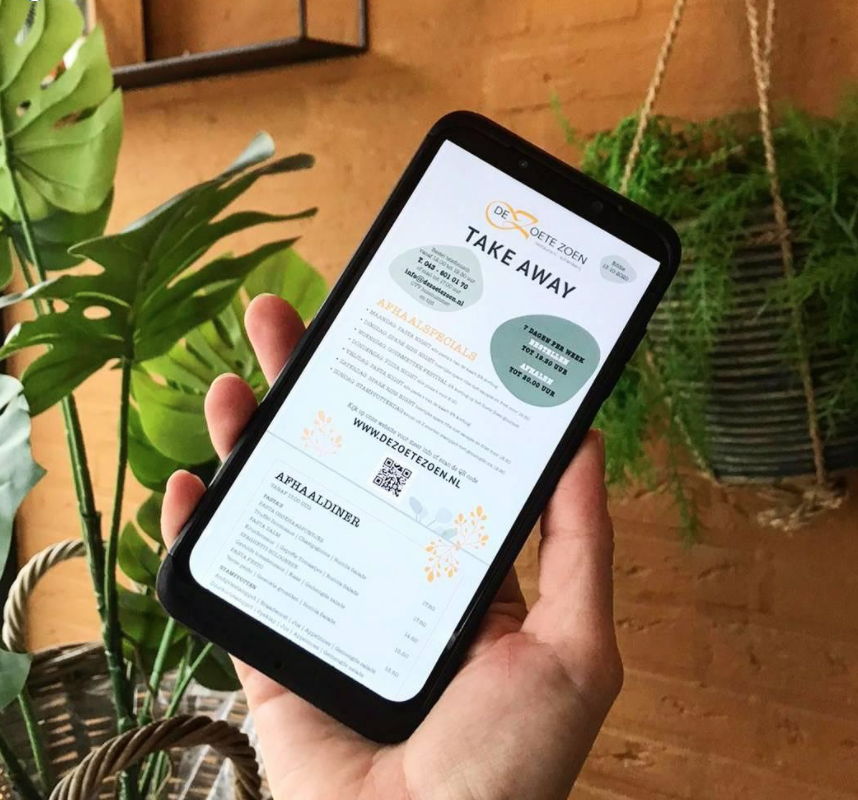 Bestellen via de Landal app