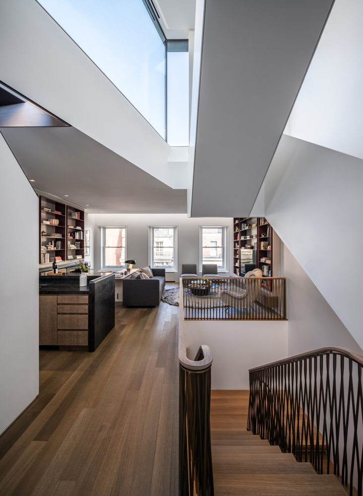 View of fifth floor. Photo by Alan Tansey.