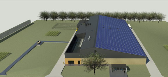 Klimaatneutrale, energieflexibele proefaccommodatie voor ILVO pluimveeonderzoek