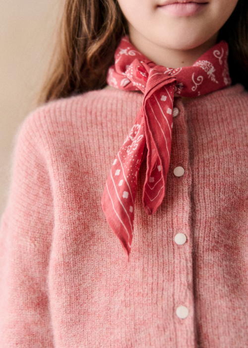 Petit Sézane - Foulard bandana Bois de Rose