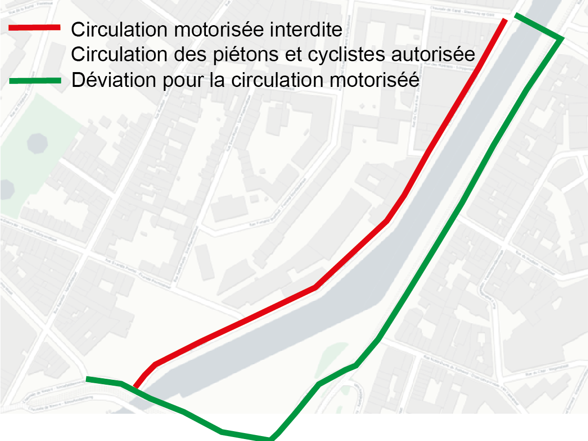Quais du Hainaut et des Charbonnages : problèmes de stabilité