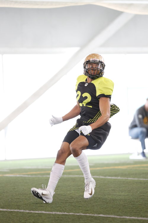 Shai Ross at the Western Regional Combine presented by New Era. Photo credit: CFL.ca/Anthony Houle