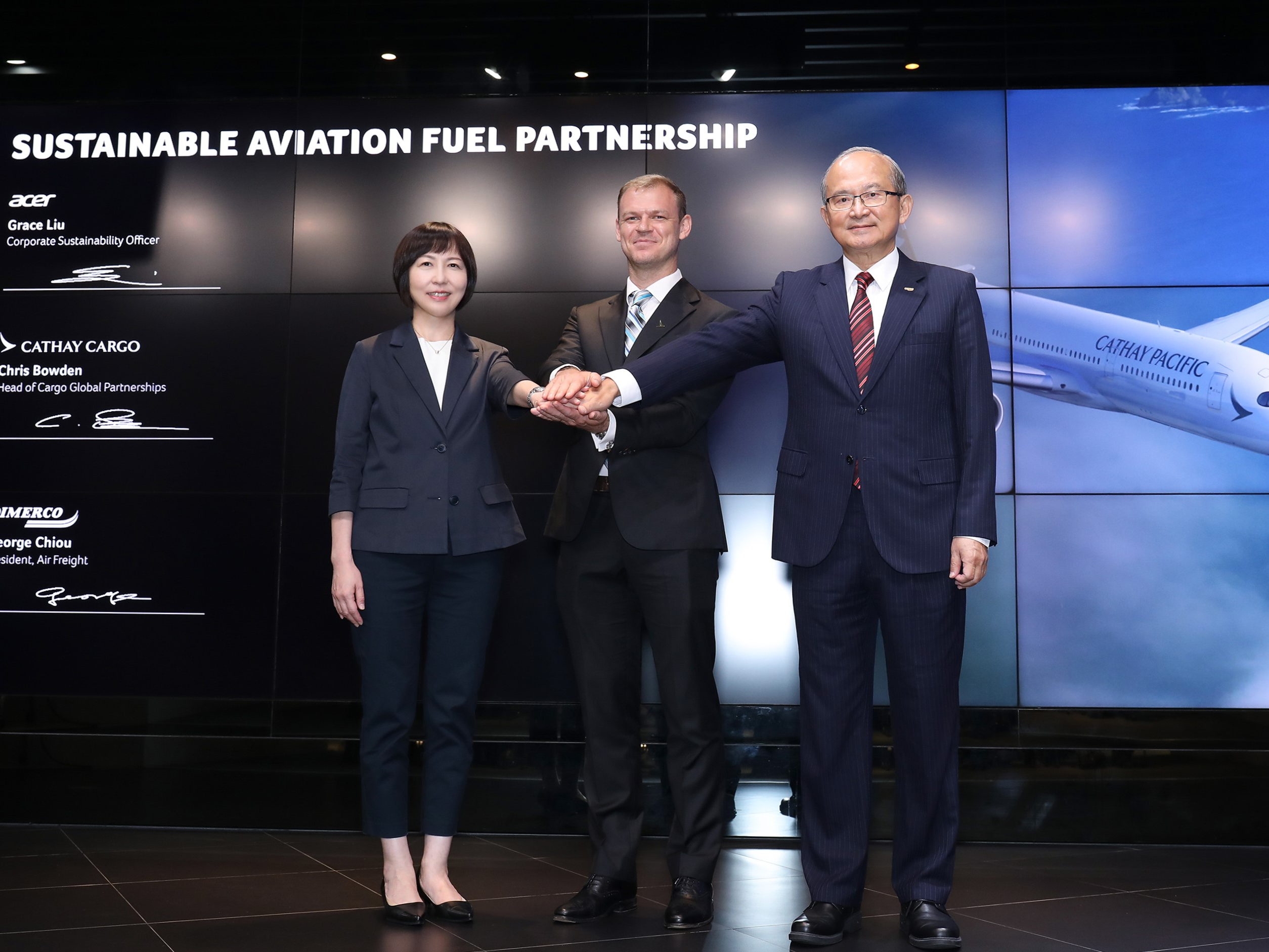 Acer, Cathay Cargo and Dimerco Join Forces to Reduce Carbon Emissions via Sustainable Aviation Fuel