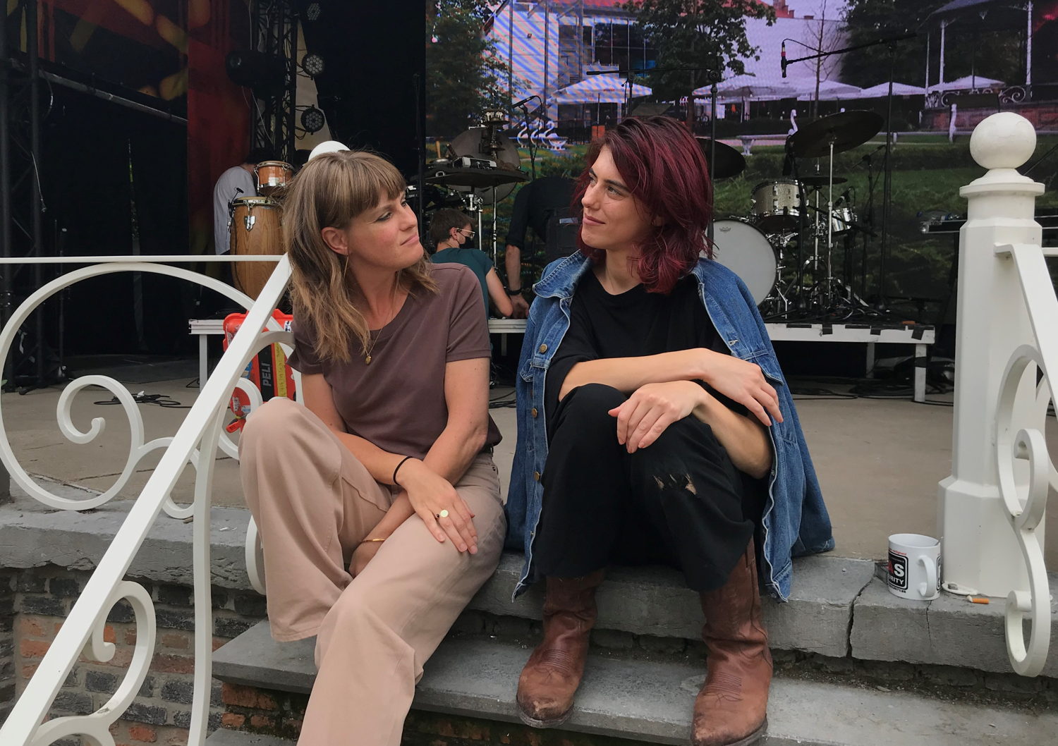 Isolde Lasoen en Sylvie Kreusch