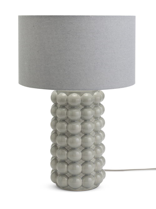 Habitat Grey reactive glaze bobble ceramic Table Lamp, 3411658, £65.00