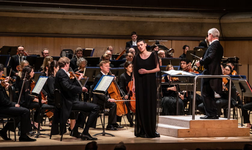 Emily D'Angelo with the TSO, Nov 22, 2023 (Photo courtesy of Stelth Ng/Toronto Symphony Orchestra)