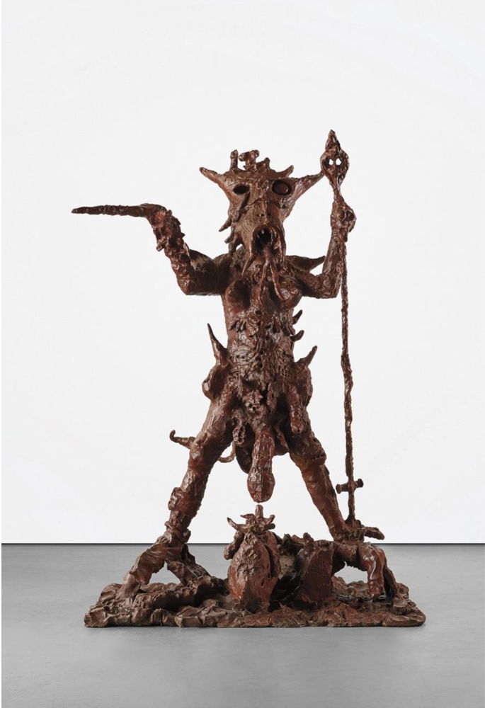 JONATHAN MEESE, Mama Johnny (Noel Coward is Back), 2005. Bronze, 219,7 x 149,9 x 129,5 cm. Courtesy Tim Van Laere Gallery, Antwerp