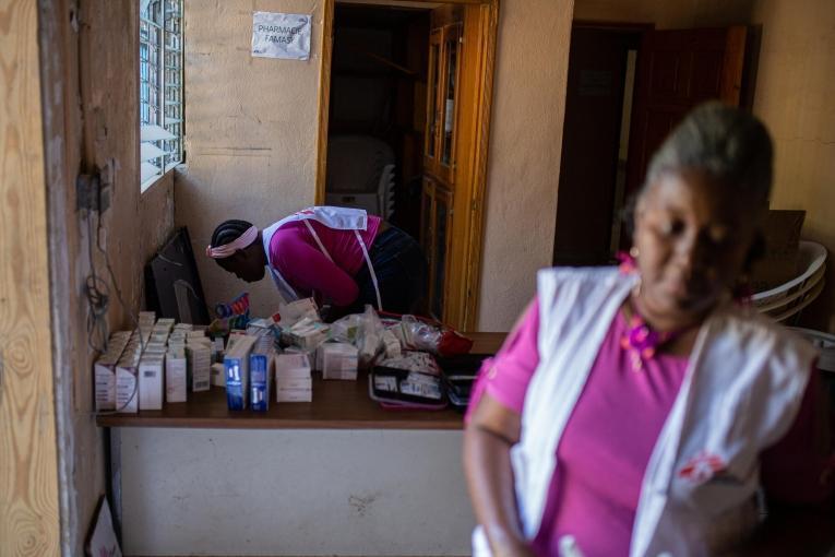 Médicaments dans une clinique mobile de MSF dans le quartier de Bel Air, Haïti. © Alexandre Marcou/MSF