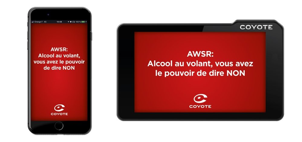 Coyote lance une campagne de sensibilisation contre l’alcool au volant