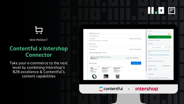 Best-of-breed composable commerce with the Contentful-Intershop Connector