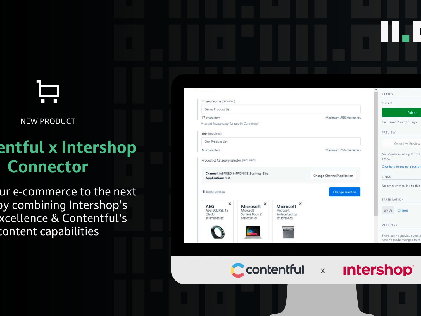 Best-of-breed composable commerce with the Contentful-Intershop Connector